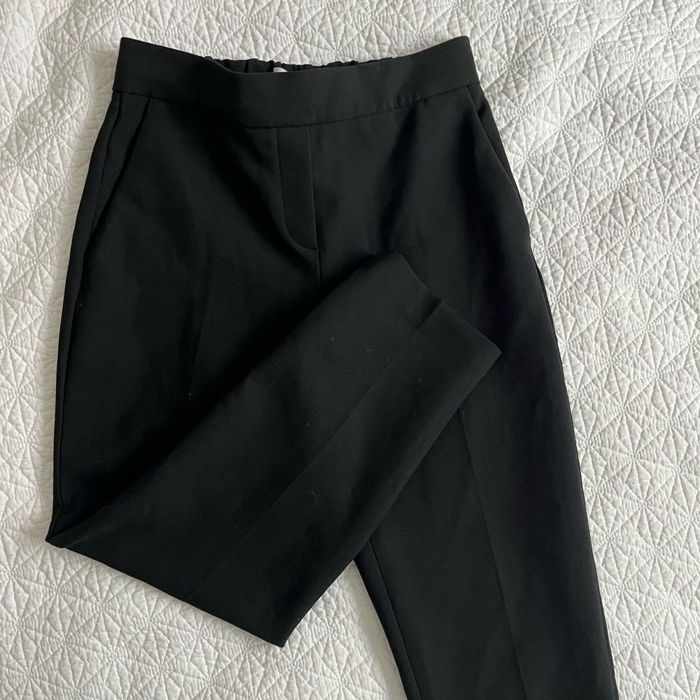 Babaton black cropped trousers